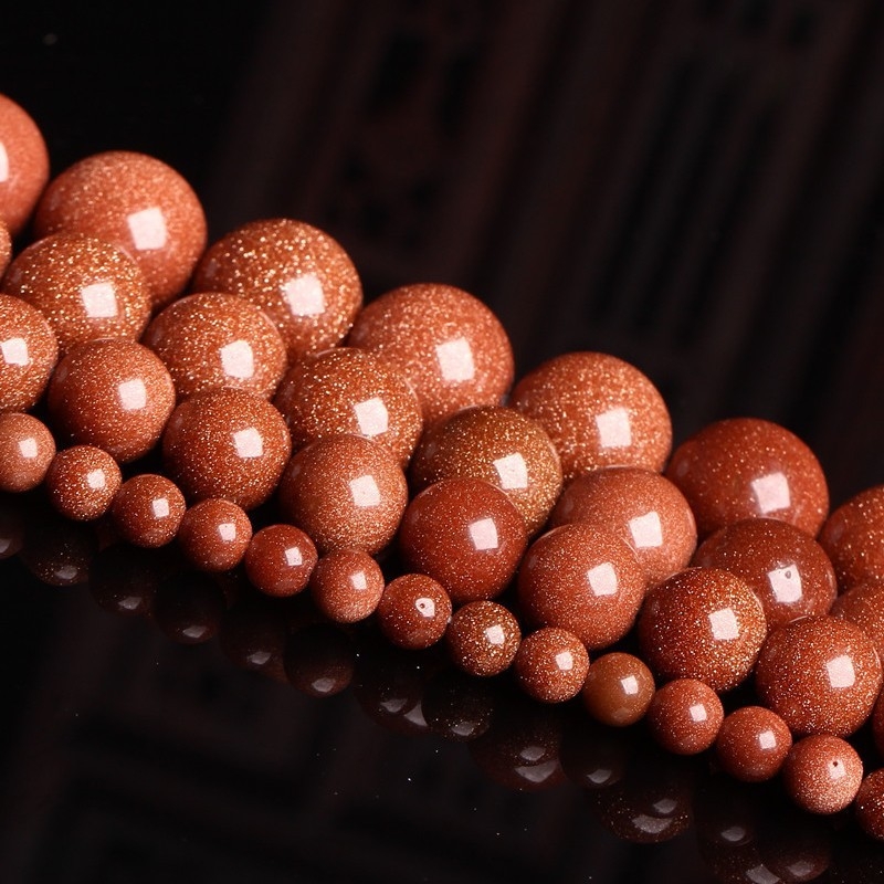 Mărgele cu găuri din piatră nisipoasă aurie — ediția de iarnă 2021