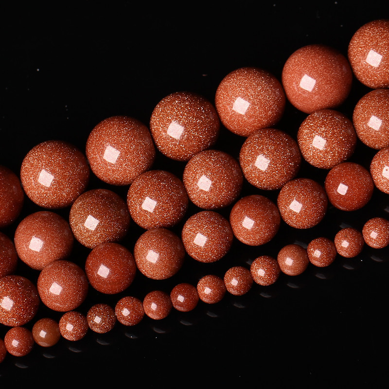 Mărgele cu găuri din piatră nisipoasă aurie — ediția de iarnă 2021