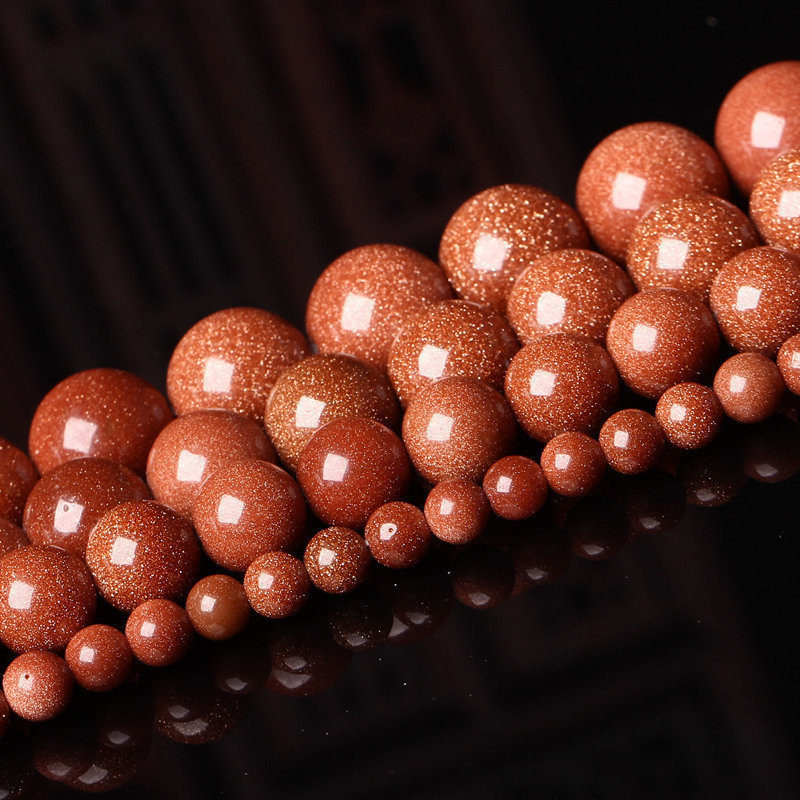 Mărgele cu găuri din piatră nisipoasă aurie — ediția de iarnă 2021