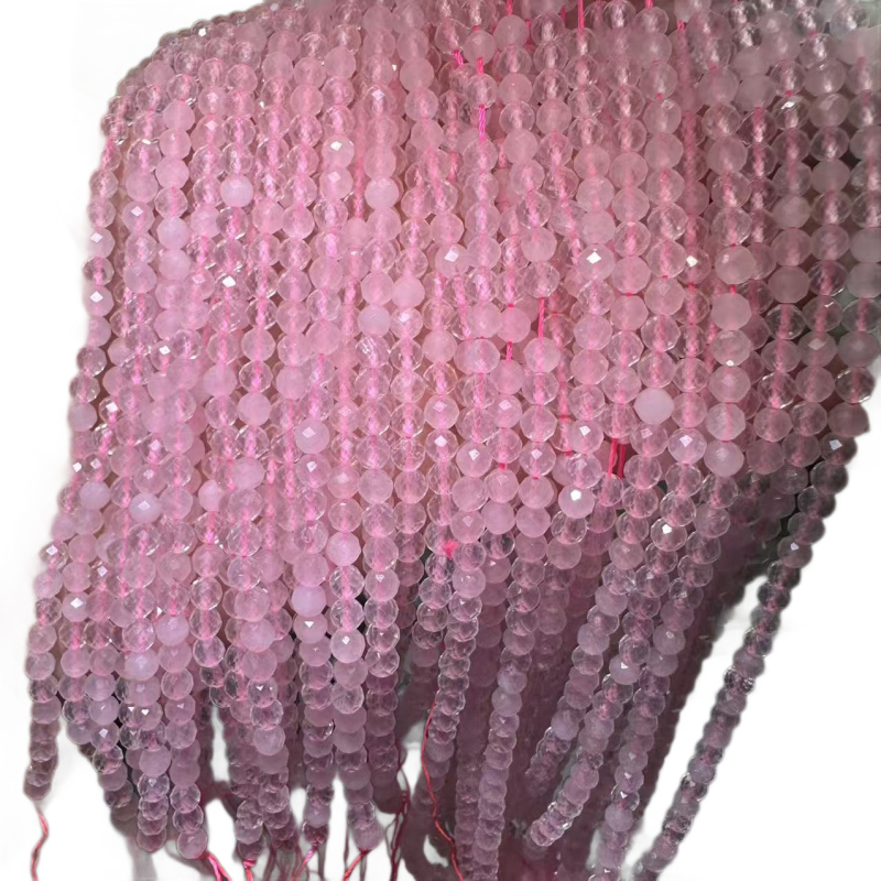 Mărgele de cuarț cu facete – libere, semi-finite pentru brățări DIY, origine Shantou, primăvara 2025, stil Zână