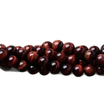 Mărgele pentru bijuterii – Tiger Eye Stone, lustruite, Hongchu