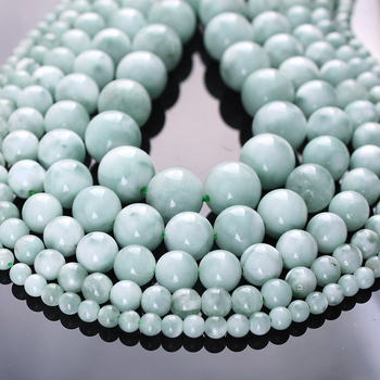 Accesorii pentru bijuterii DIY: mărgele rotunde din aventurin verde, șlefuire, model totem, cod A258