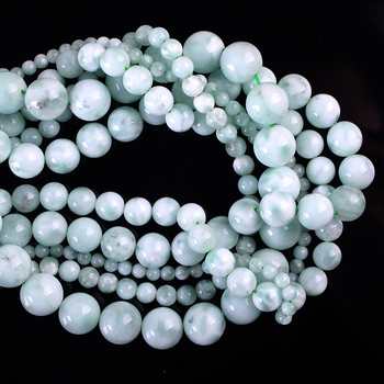 Accesorii pentru bijuterii DIY: mărgele rotunde din aventurin verde, șlefuire, model totem, cod A258