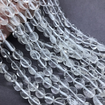 Mărgele libere din cristal alb, lustruite, pentru bijuterii DIY cu etichetă privată