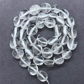 Mărgele libere din cristal alb, lustruite, pentru bijuterii DIY cu etichetă privată