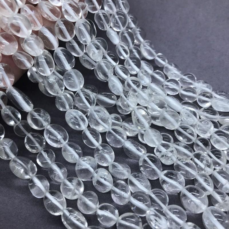 Mărgele libere din cristal alb, lustruite, pentru bijuterii DIY cu etichetă privată