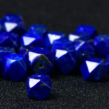 Mărgele octagonale din lapis lazuli – separator pentru talie, pietre semiprețioase naturale pentru bijuterii DIY