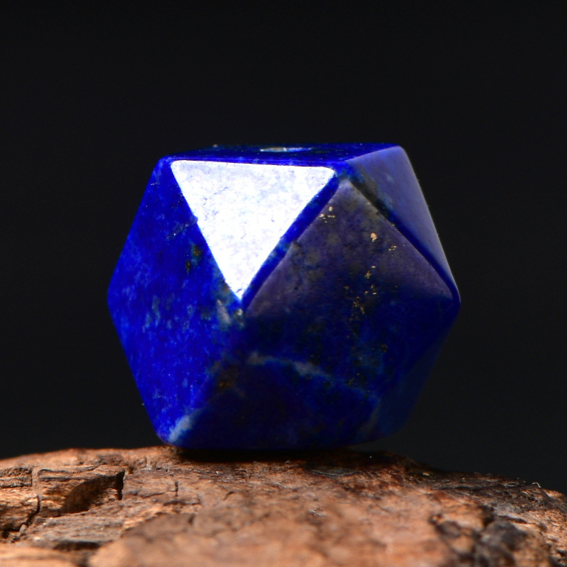 Mărgele octagonale din lapis lazuli – separator pentru talie, pietre semiprețioase naturale pentru bijuterii DIY