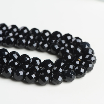 Beibeifu Achát gyöngyök, 64‑facetű, csiszolt, félkész DIY ékszer alkatrészek