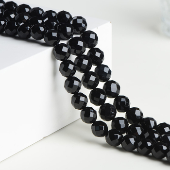 Beibeifu Achát gyöngyök, 64‑facetű, csiszolt, félkész DIY ékszer alkatrészek
