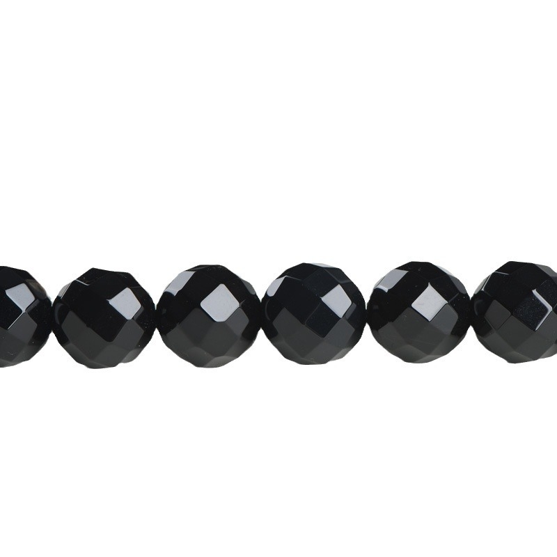 Beibeifu Achát gyöngyök, 64‑facetű, csiszolt, félkész DIY ékszer alkatrészek