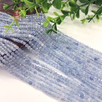 Perle libere din acvamarin natural, fațetate, tăiate din minereu crud — componente DIY bijuterii Junsheng Jewelry