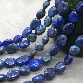 Mărgele libere din lapis lazuli, lustruite, pentru bijuterii DIY