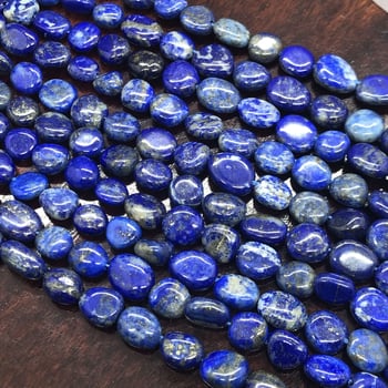 Mărgele libere din lapis lazuli, lustruite, pentru bijuterii DIY