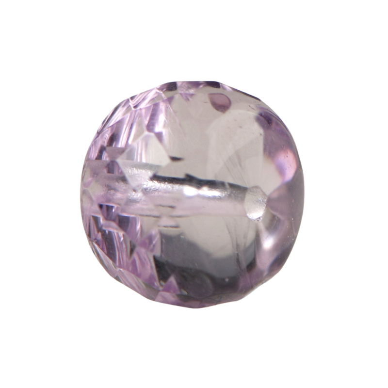 Kristály szabad gyöngyök, ametiszt kristály, barokk stílusú, kör gyöngyök, géppel feldolgozott