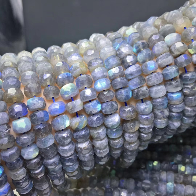 Labave perle – Prirodni kristal/poludrago kamenje, facetirane disk perle, poluproizvodi