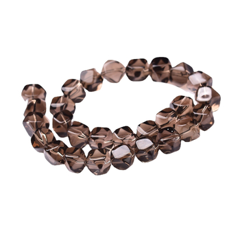 Mărgele din cristal natural, tăiate în secțiune, model totem, design original