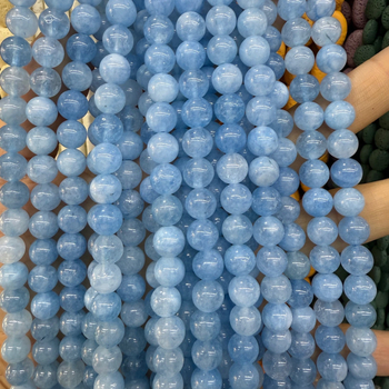 Accesorii DIY pentru bijuterii, mărgele rotunde din chalcedon natural, tăiere și șlefuire, cod produs 588, Qianyi Jewelry