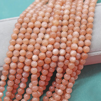 Perle libere din piatră de soare, rotunde, prelucrare: tăiere, șlefuire și lustruire, stil: înaltă calitate, origine Yiwu