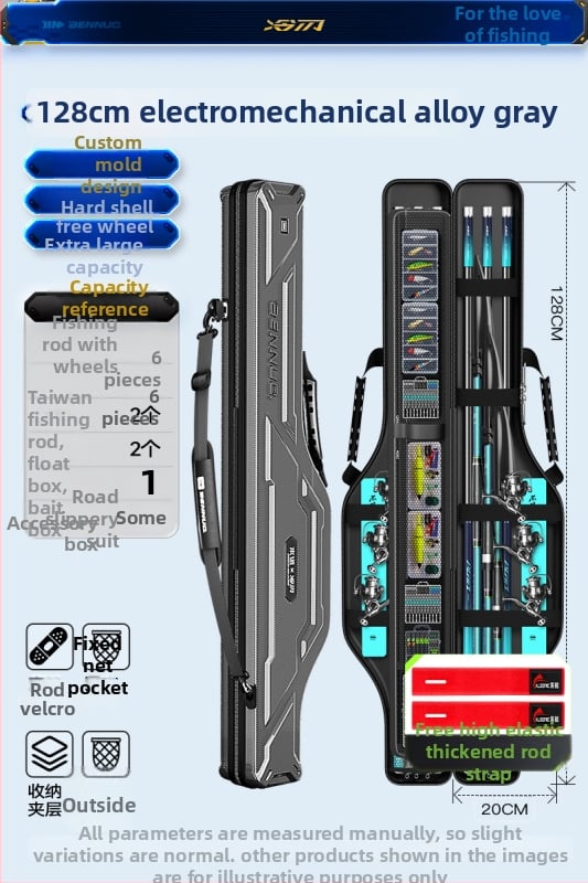 Horgászbot táska - Kemény héj, PU anyag, Tároló táska, Márka: Other