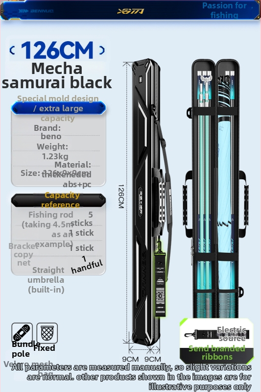 Horgászbot táska - Kemény héj, PU anyag, Tároló táska, Márka: Other