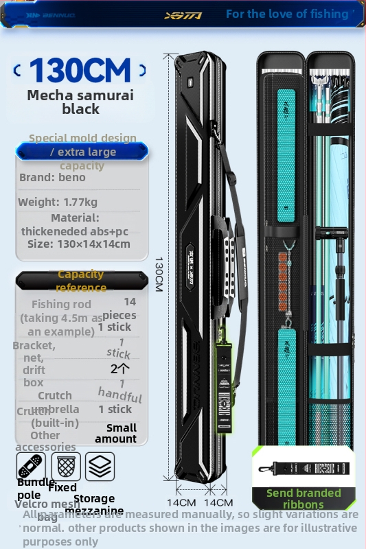 Horgászbot táska - Kemény héj, PU anyag, Tároló táska, Márka: Other