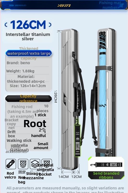 Horgászbot táska - Kemény héj, PU anyag, Tároló táska, Márka: Other