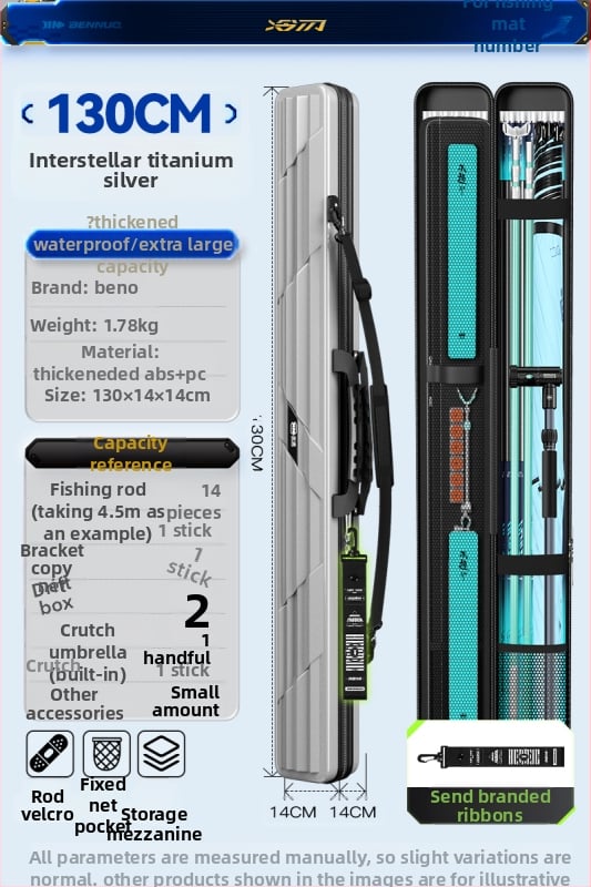 Horgászbot táska - Kemény héj, PU anyag, Tároló táska, Márka: Other