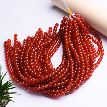 Vörös achát szórt gyöngyök – csiszolás és polírozás, eredeti dizájn, nemes mintázat