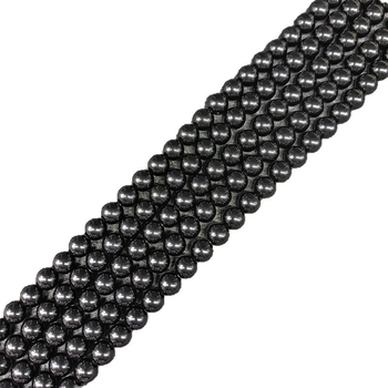 Prirodni obsidijan perle, poluproizvod dugačak lanac, 6 mm kružne perle za DIY nakit, 8 mm perle, narukvica 10 mm