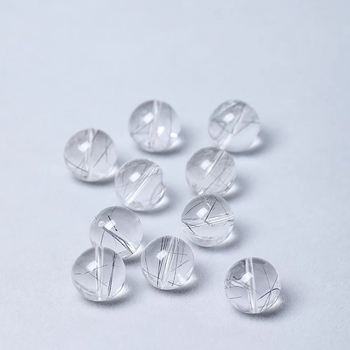 Labave perle od hair crystal, polirani završetak, Hair Crystal uzorak, okrugle perle, vrhunski dojam