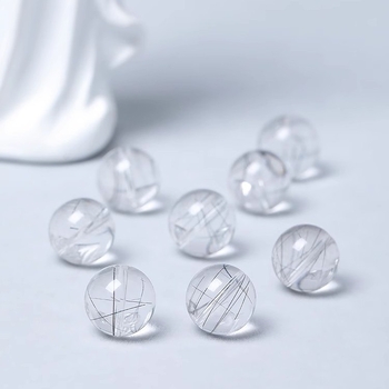 Labave perle od hair crystal, polirani završetak, Hair Crystal uzorak, okrugle perle, vrhunski dojam