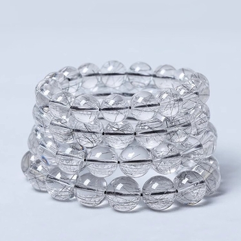 Labave perle od hair crystal, polirani završetak, Hair Crystal uzorak, okrugle perle, vrhunski dojam