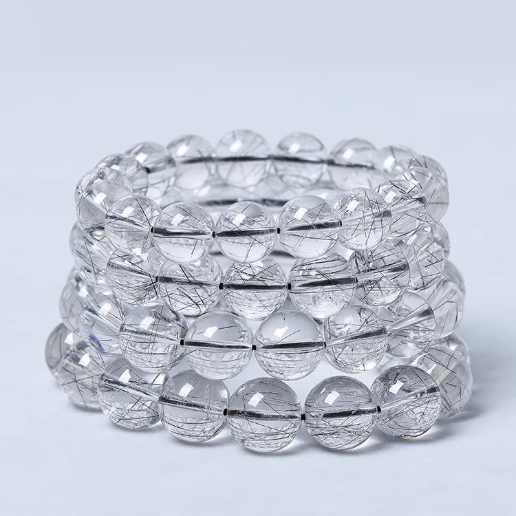 Labave perle od hair crystal, polirani završetak, Hair Crystal uzorak, okrugle perle, vrhunski dojam