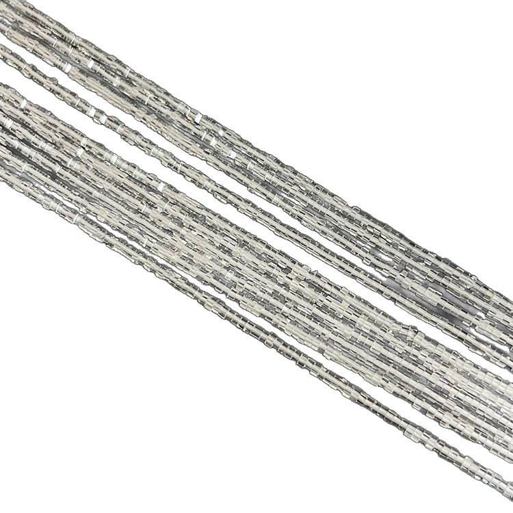 Prirodne bijele kristalne četvrtaste spacer perle, 4 mm, za DIY narukvice i ogrlice