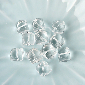 DIY ékszer kiegészítők kristály gyöngyökkel - kristály gyöngyök, négyzetes forma, polírozott felület, természetes stílus, tavasz 2025, félkész gyöngyök, márka Lianyungang doudou