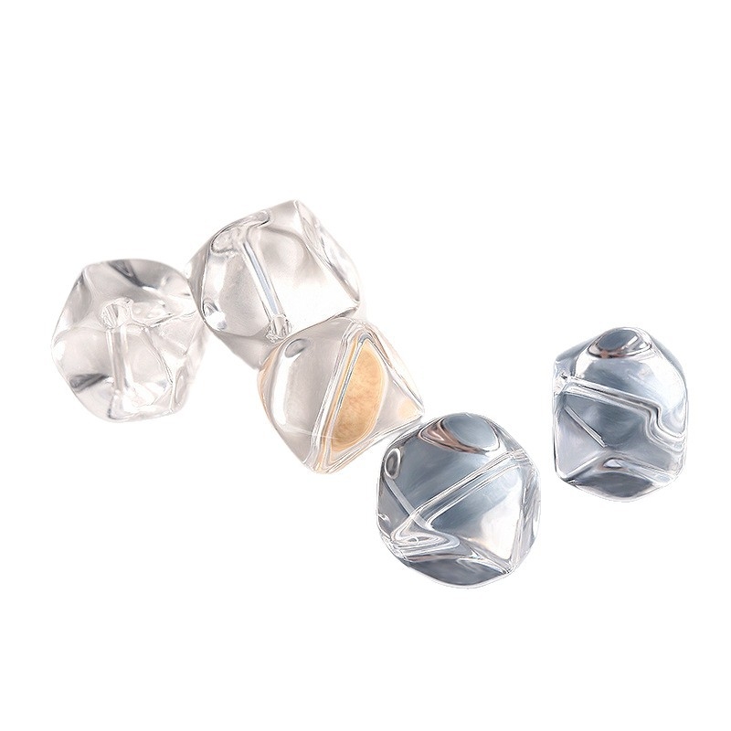 DIY ékszer kiegészítők kristály gyöngyökkel - kristály gyöngyök, négyzetes forma, polírozott felület, természetes stílus, tavasz 2025, félkész gyöngyök, márka Lianyungang doudou