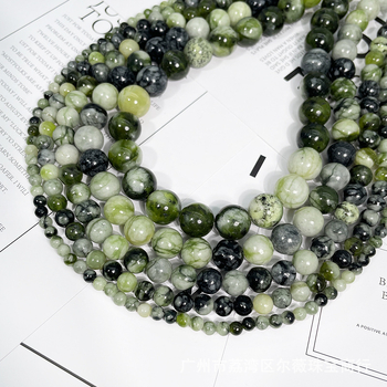 Ékszerkészítéshez való szabad gyöngyök – virágminta, kerek, polírozott