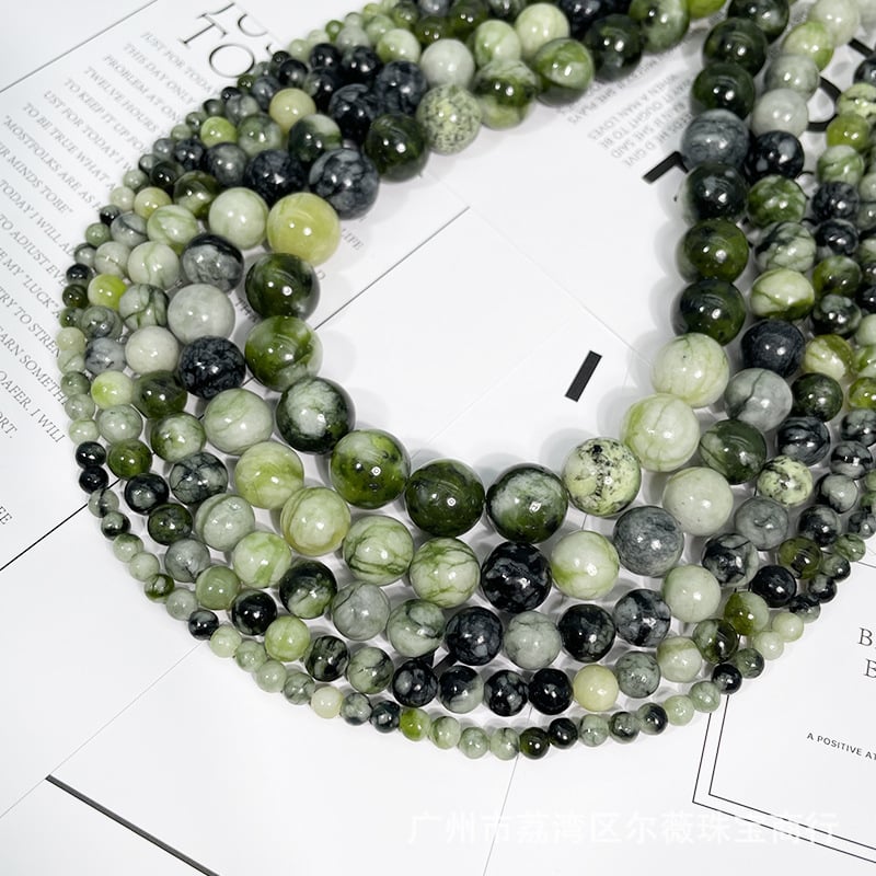 Ékszerkészítéshez való szabad gyöngyök – virágminta, kerek, polírozott