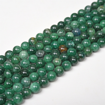 DIY karkötőkhöz mika kőből készült gyöngyök; kerek formájú, nemes mintázat; vágott és polírozott; eredet: Lianyungang; félkész gyöngy alkatrészek