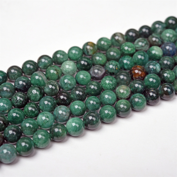 DIY karkötőkhöz mika kőből készült gyöngyök; kerek formájú, nemes mintázat; vágott és polírozott; eredet: Lianyungang; félkész gyöngy alkatrészek