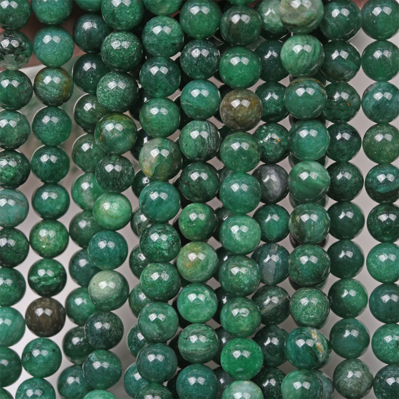 DIY karkötőkhöz mika kőből készült gyöngyök; kerek formájú, nemes mintázat; vágott és polírozott; eredet: Lianyungang; félkész gyöngy alkatrészek