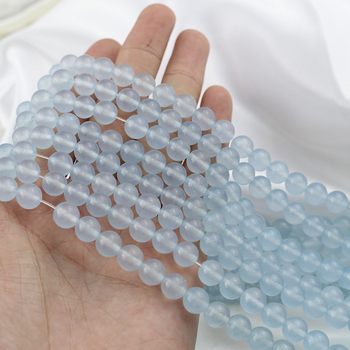 DIY комплект за плетене на мъниста с халцедони, свободни полуготови мъниста за гривни и колиета