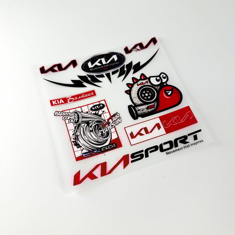 Täielik auto kleebis, 3D UV-trükk vinüülile, veekindel, kleepuv paigaldus, auto mudeli muster