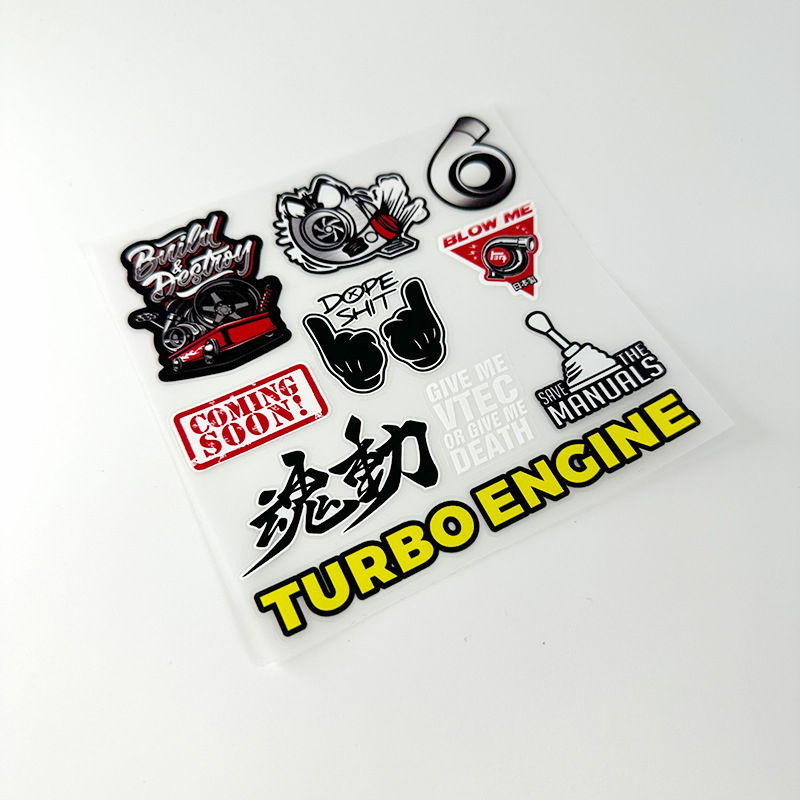 Täielik auto kleebis, 3D UV-trükk vinüülile, veekindel, kleepuv paigaldus, auto mudeli muster