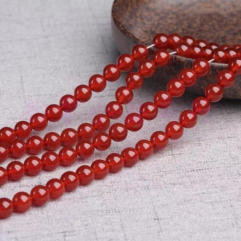 8 mm crvene ahat kuglice za DIY nakit, stil laganog luksuza