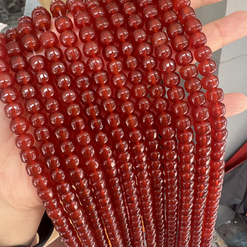 Мъниста от агат – кръгли, стар тип, за DIY бижута, полирани, тегло 40–60 g