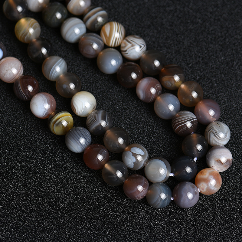 Achát gyöngyök, polírozott, eredeti dizájn a QIYUE JEWELRY által