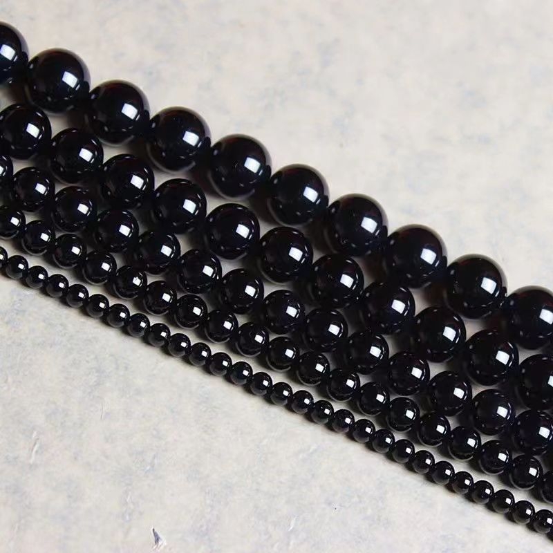 Mărgele din agat pentru bijuterii – libere, rotunde, lustruite, model agat