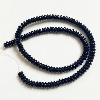 Accesorii pentru brățară: mărgele spacer lustruite din Blackstone, model nobil